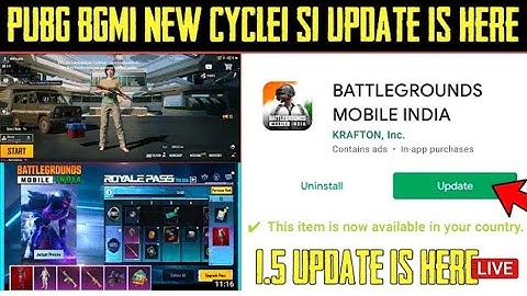 ʙᴀᴛᴛʟᴇɢʀᴏᴜɴᴅ ᴍᴏʙɪʟᴇ ɪɴᴅɪᴀ ᴜᴘᴅᴀᴛᴇ 1.5 ᴘᴜʙɢ ᴜᴘᴅᴀᴛᴇᴅ 1.5 ʙɢᴍɪws