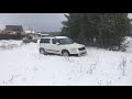 На что способна Skoda Yeti дизель в снегу?