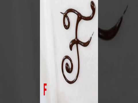 Have fun watching how to draw chocolate letters Chocolate Art  shorts