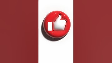 3D like button😮 #illustrator #tutorial #3d