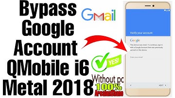 qmobile i6 metal 2018 FRP bypass 8.1.0 without pc Google bypass 2020