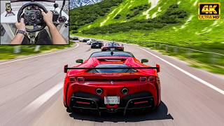 Ferrari SF90 Stradale DESTROYS Everything! 💀🔥 | Forza Horizon 6 | Logitech G923 | 4K