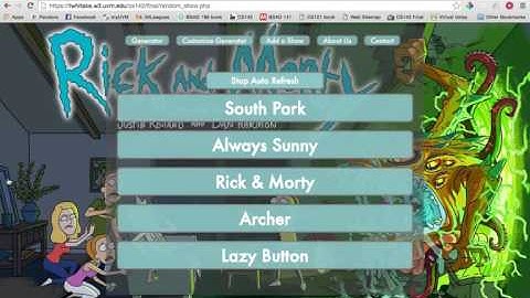 CS142 Random Show Generator - Round 1 Usability Test