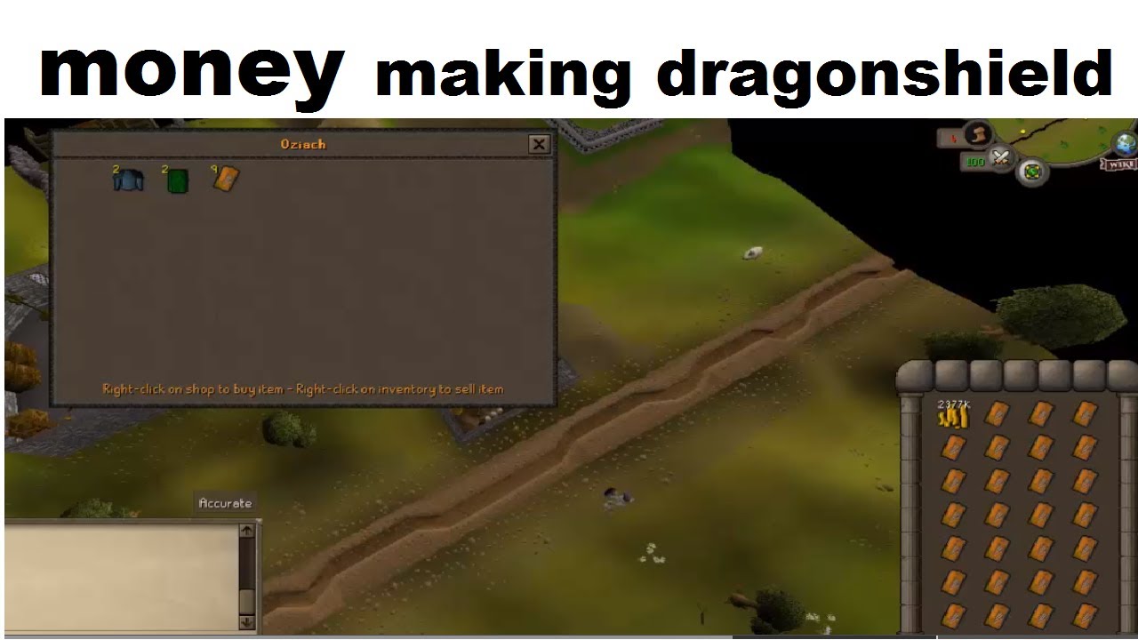 money making osrs anti dragon shield YouTube