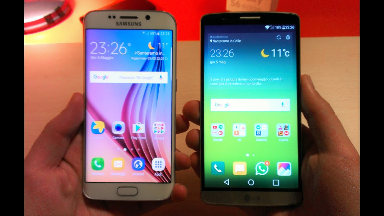 S6 Edge Marshmallow vs G3 Marshmallow UX 5.0