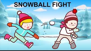 Snowball Fight - The Interactive Warmup Brain Break Exercise Game for Elementary Teachers and PE screenshot 3