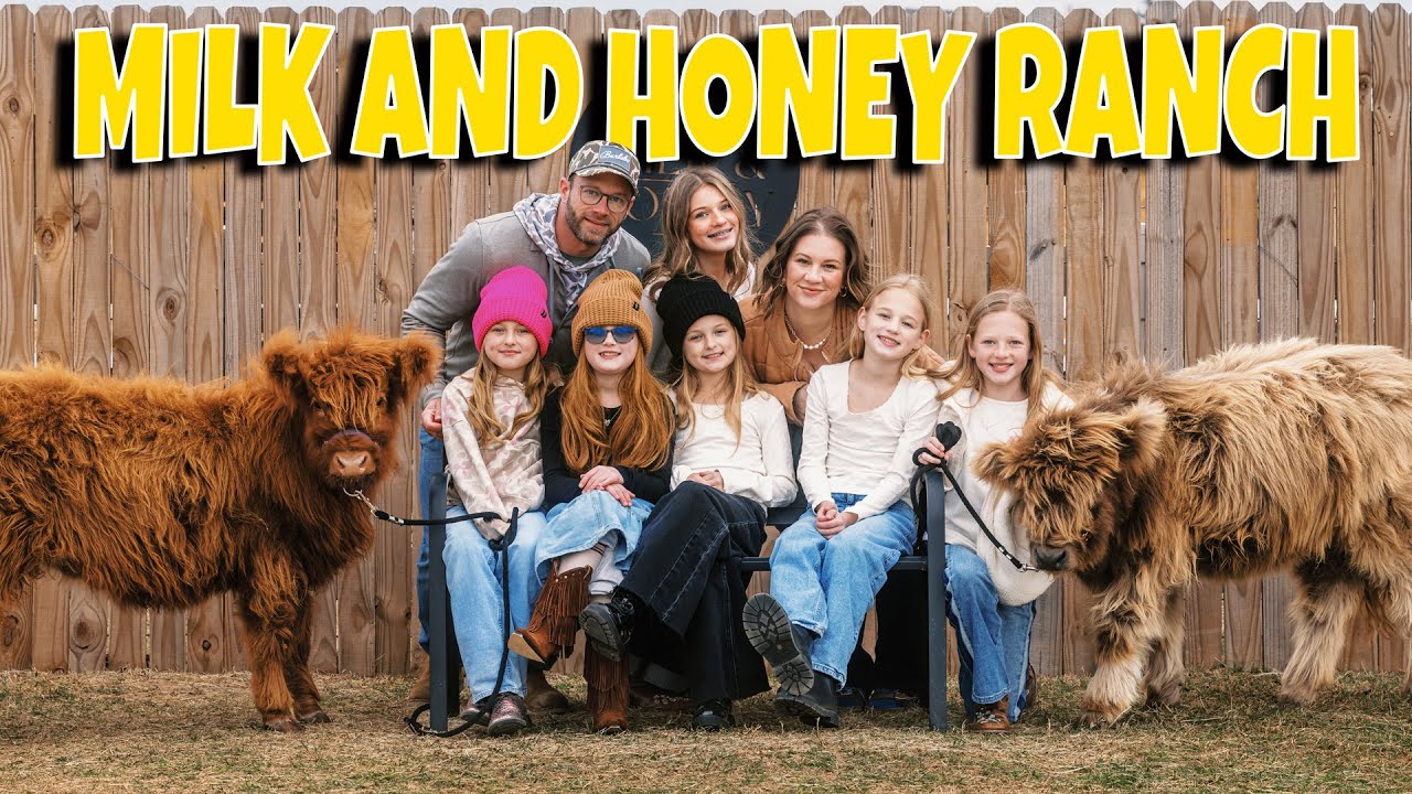 Busbys Trip to Milk and Honey Ranch!  Mini Highland Cows?  Yes!