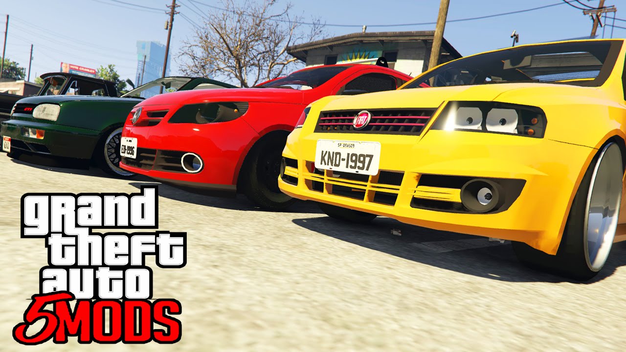 GTA 5 Mods - 08 Carros BRASILEIROS muito REBAIXADOS para os Encontros!  GOLETA & SAVEIRO (PC MODS) 