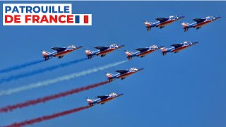 Patrouille de France Aerobatic Display Flight | 8 x Alpha Jet Formation | Takeoff to Landing | AFW