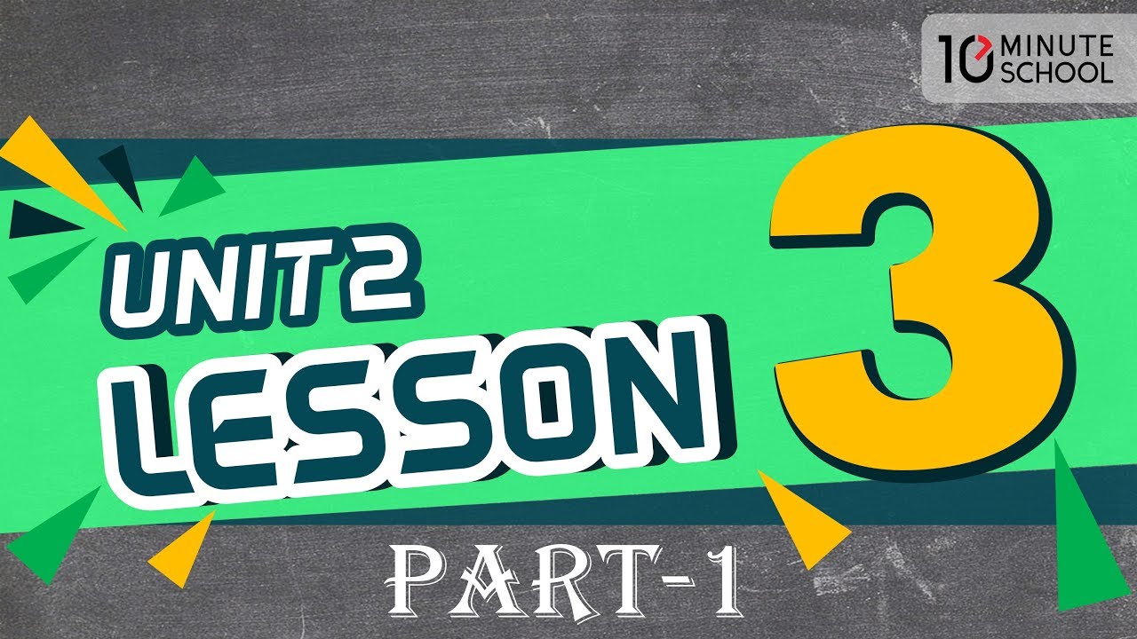 18. Unit: 02 Lesson: 03 Part: 01 [SSC] chemistry jobs