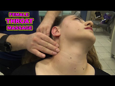 ASMR FEMALE THROAT MASSAGE & CRACKING & Head, waist, Ear, Face, Foot, Palm Massage@ASMR BARBER HALİL