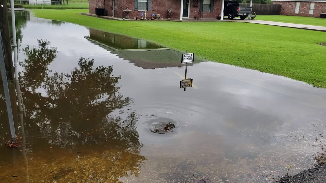 Flood water draining YouTube