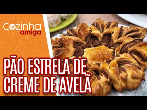 Pão Estrela de Creme de Avelã - Flávio Duarte | Cozinha Amiga (02/12/21)