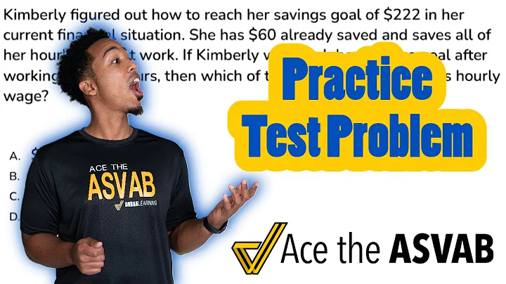 ASVAB Arithmetic Reasoning - Solving Equations Word Problem - Practice Test Question and Answer