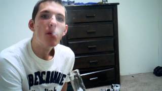 Vortex glass on glass bong hit.