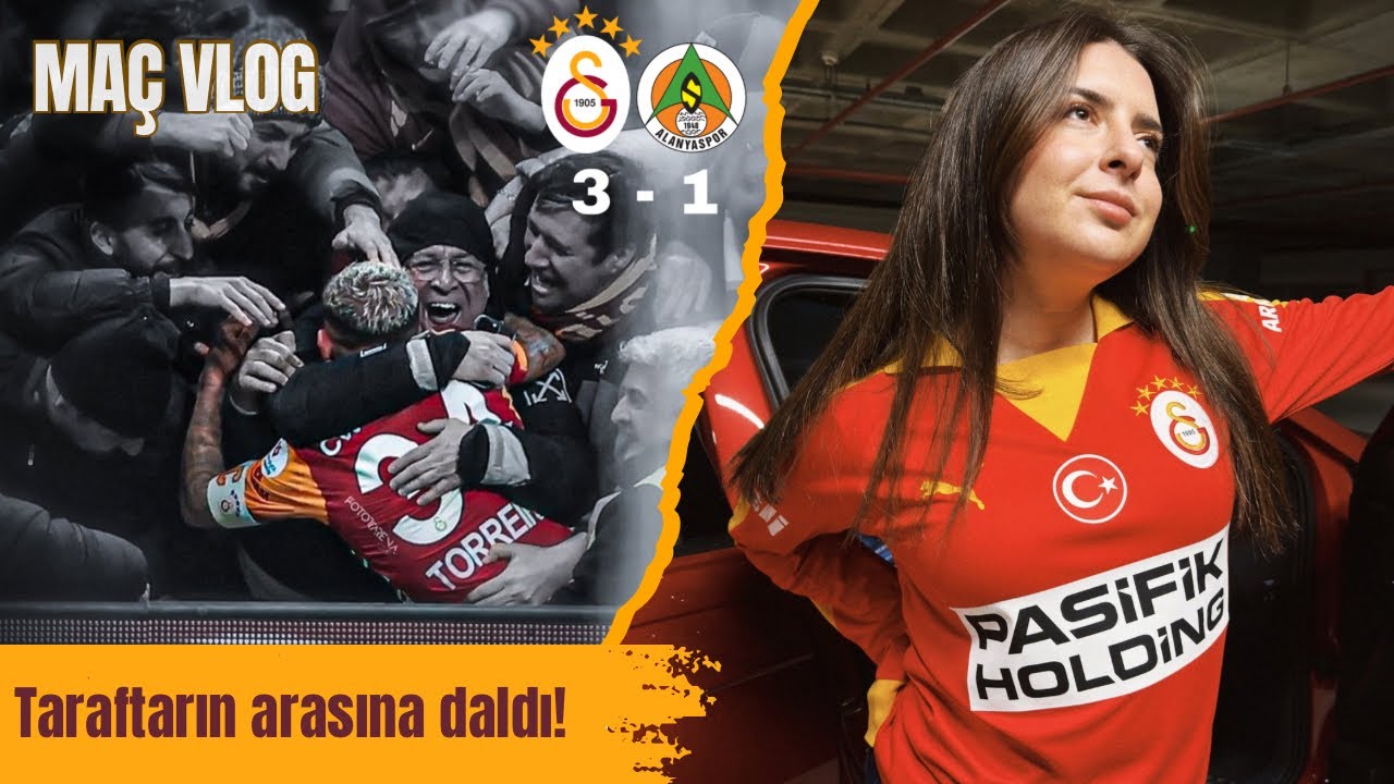 Torreira’dan Çılgın Gol Sevinci 🔥 Galatasaray - Alanyaspor Maç Vlog | Tribün Atmosferi &Maç Heyecanı