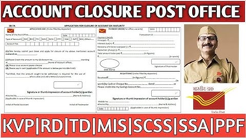 How to Fill Account Closure form of Post office on Maturity||Account Closure form kaise fill kare|PO
