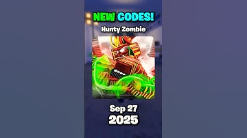 NEW CODES in Hunty Zombie RAID UPDATE! | September 27, 2025