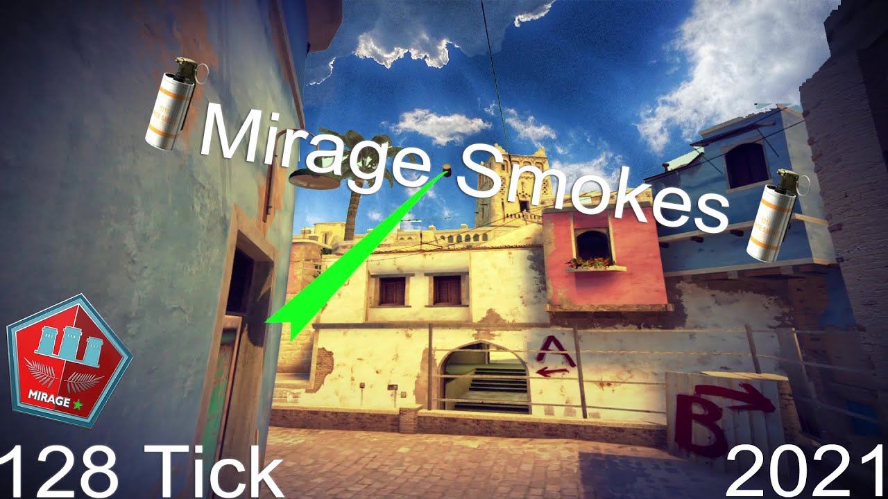 Essential Mirage Smokes (128 Tick)