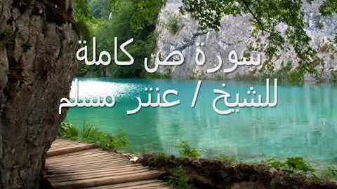 سورة  (ص) الشيخ عنتر مسلم نادر جدا