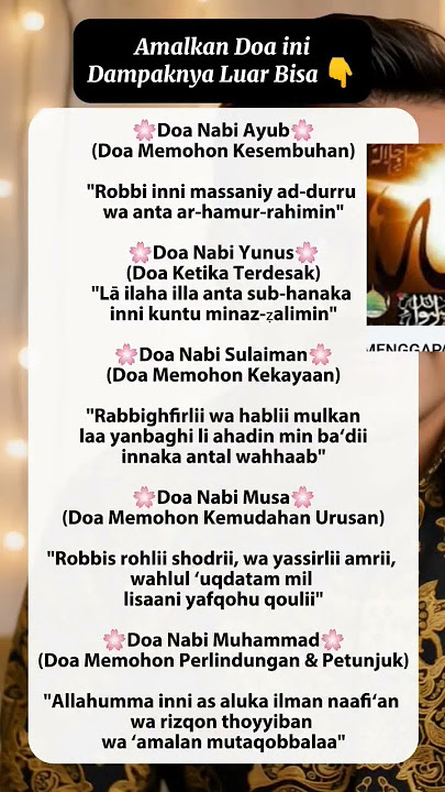 v1632 amalkan doa dari 5 Nabi ini #berbagipengetahuanbermanfaat #doadzikir #nasehatislami