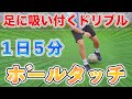 【１日５分】足に吸い付くドリブル！ボールタッチトレーニング１０種目！