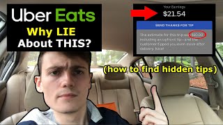 UBER EATS BIGGEST LIE?? (how to find hidden tips)