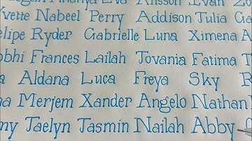 Handwriting name 25/11 #handwriting #calligraphy #lettering #drawing #satisfying #relaxing #writing