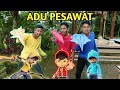 ADU PESAWAT KERTAS 1 WARNA BERTEMA BOBOIBOY! | Mikael Family