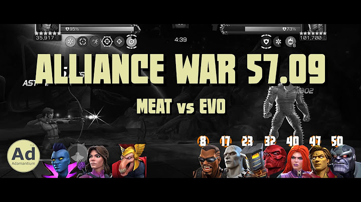 MCOC AW 57.09 [MEAT°] vs [EVO] - Big War With Bad Sorc Gameplay
