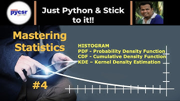#4 histogram of the probability distribution | pdf and cdf of normal distribution | PyCSR