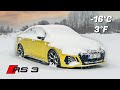 Audi rs3 winter cold start  pov drive in 16c  3f