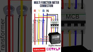 VAF Meter connection | multifunction meter🔥🔥 #shorts #electric #shortsfeed