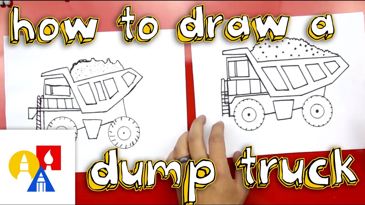 simple dump truck drawing