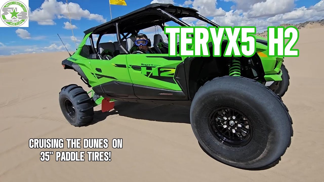 Тест Kawasaki Teryx 5 H2 в дюнах | Sandcraft Destroyers + Hostile Wheels
