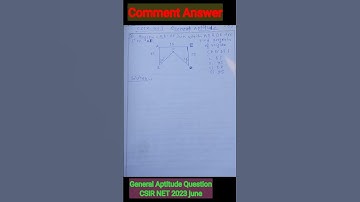 General aptitude Solution || CSIR NET || June 2023 #math #2023