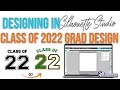 Designing in Silhouette Studio | Grad Designs | Multi Color Varsity Font