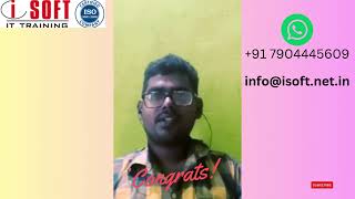 𝐈𝐬𝐨𝐟𝐭 𝐈𝐓 𝐓𝐫𝐚𝐢𝐧𝐢𝐧𝐠 𝐚𝐧𝐝 𝐏𝐥𝐚𝐜𝐞𝐦𝐞𝐧𝐭s | Student Reviews | Congrats!