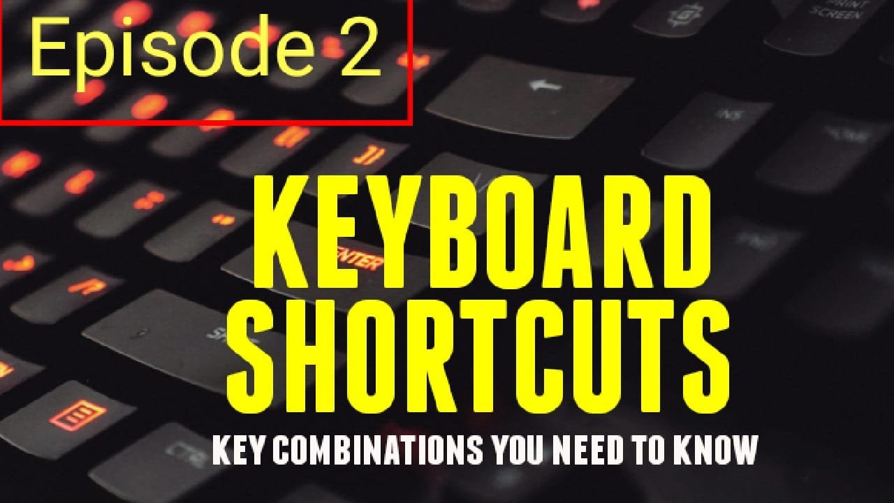 Keyboard shortcut you need to know (Episode. 2) - YouTube