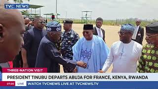 Pres. Tinubu Begins Three-Day Visit To France, Kenya, Rwanda
