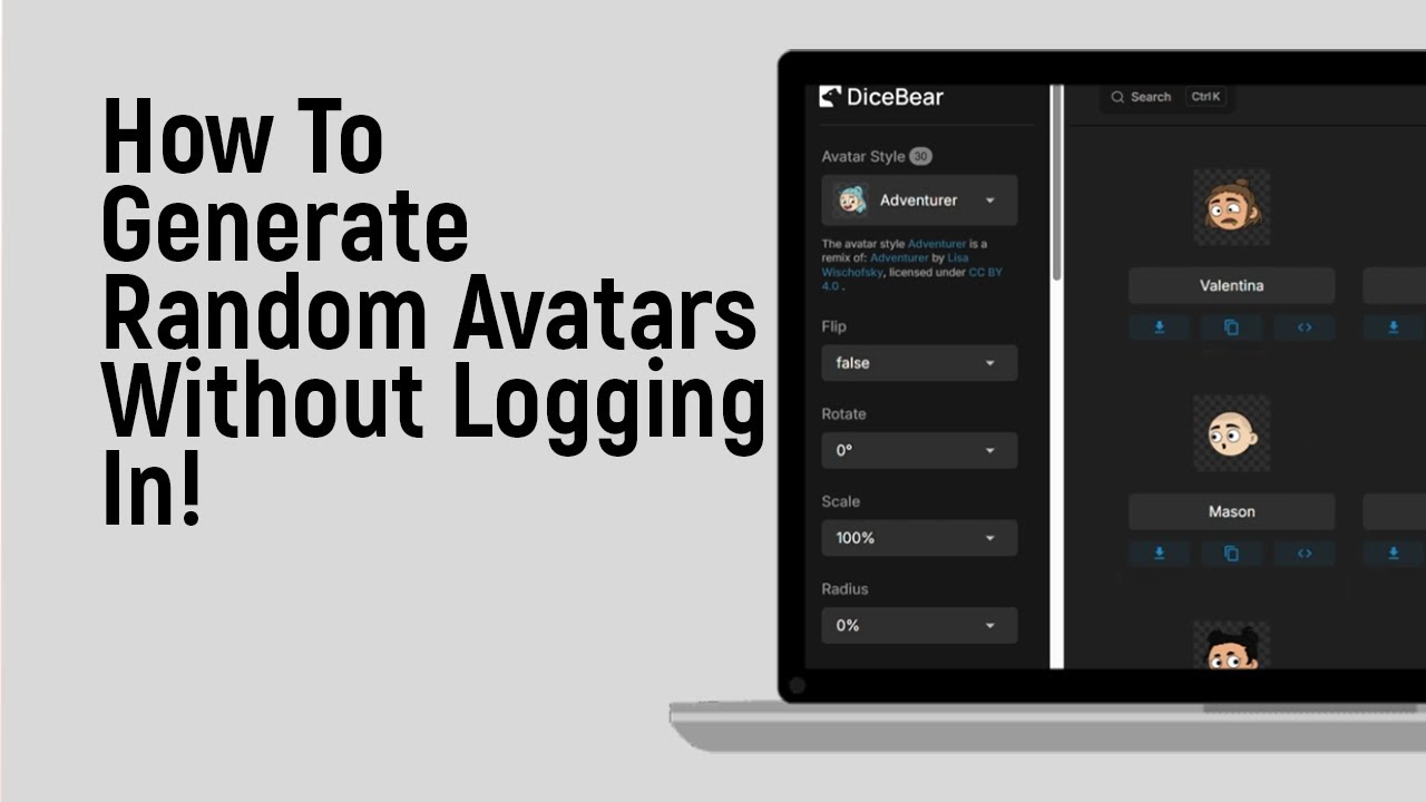 How to Generate Random Avatars Without Logging In [easy] - YouTube