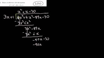 Long Division and Cubic Equations - Examples