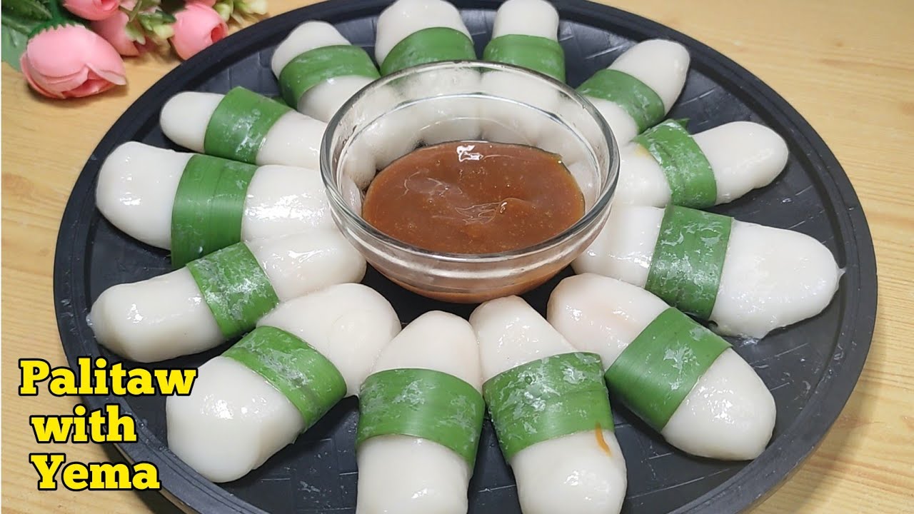 PALITAW WITH YEMA FILLING | Easy Filipino Kakanin