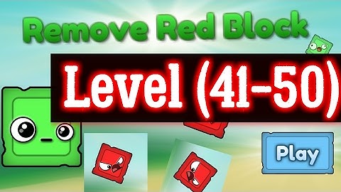 Remove Red Block level (41-50) walkthrough level 41 42 43 44 45 46 47 48 49 50
