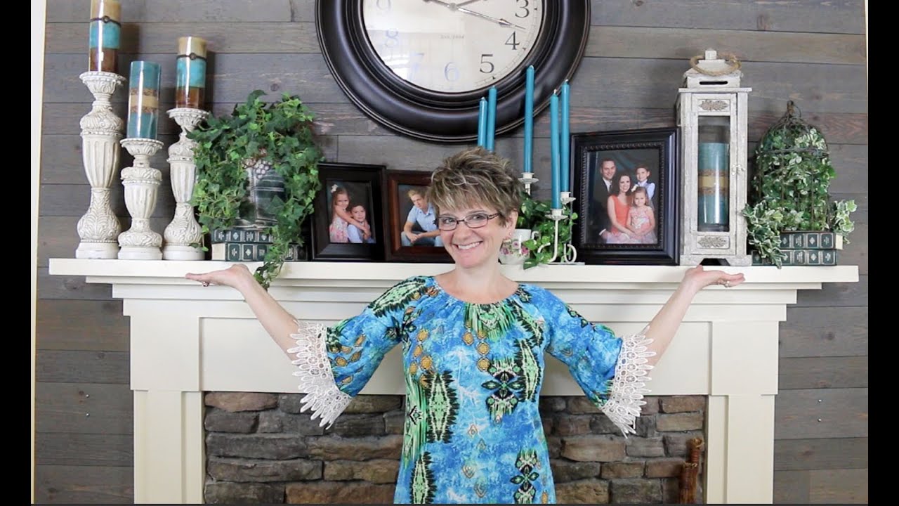DECORATING MY LIVING ROOM MANTEL - YouTube