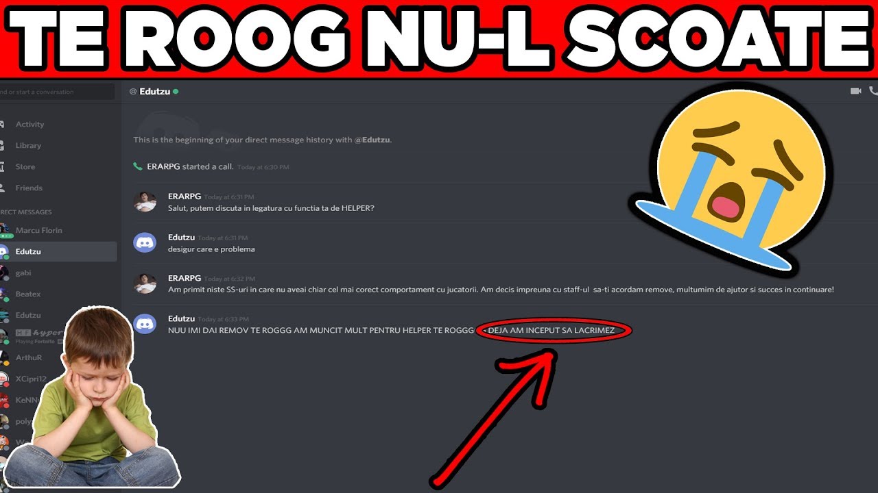 ERA SA PLANGA CAND I-AM ZIS CA PRIMESTE REMOVE 😂 perfuratriz