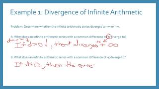 Algebra 2 Infinite Arithmetic Series