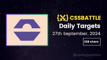 CSS Battle Daily Targets Solution | 27th September, 2024 | #html #css #cssbattle