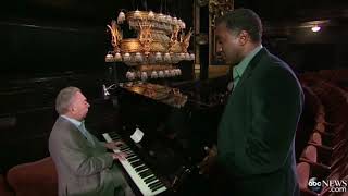 Norm Lewis rehearsing “The Music of the Night” with Andrew Lloyd Webber (The Phantom of the Opera)
