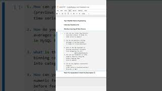 Top 5 MySQL Feature Engineering Interview Questions for Machine Learning & Data Science